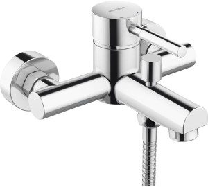 Monomando de baño con kit Cromado Tau